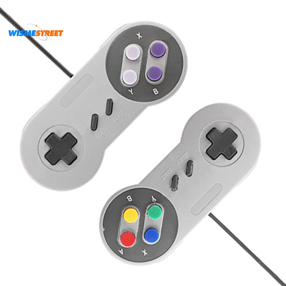 Set 2 tay cầm chơi game có dây USB cho máy game NS SNES trên máy tính PC