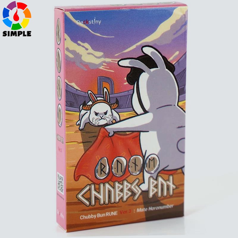 Chubby Bun Rune V.3 Tarot Decks 78 Card Tarot Deck High Quality Board Game