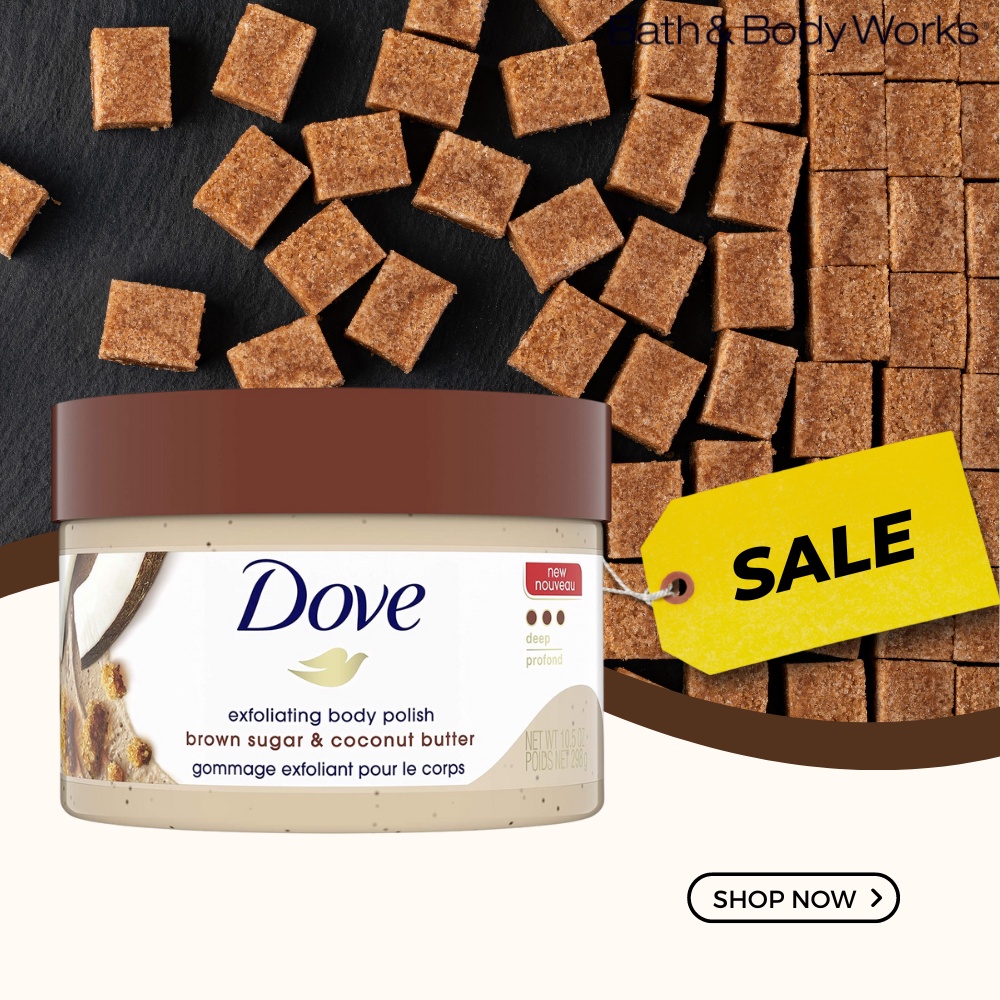 Tẩy Tế Bào Chết Dove Cho Làn Da Trắng Sáng Mịn Màng Lọ 289g