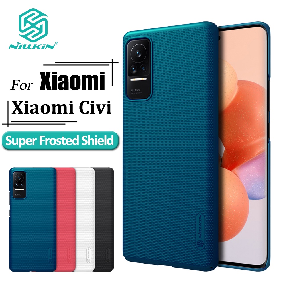 Ốp điện thoại NILLKIN PC cứng siêu nhám phủ sương chống bám dấu vân tay/chống sốc sang trọng cho Xiaomi Civi