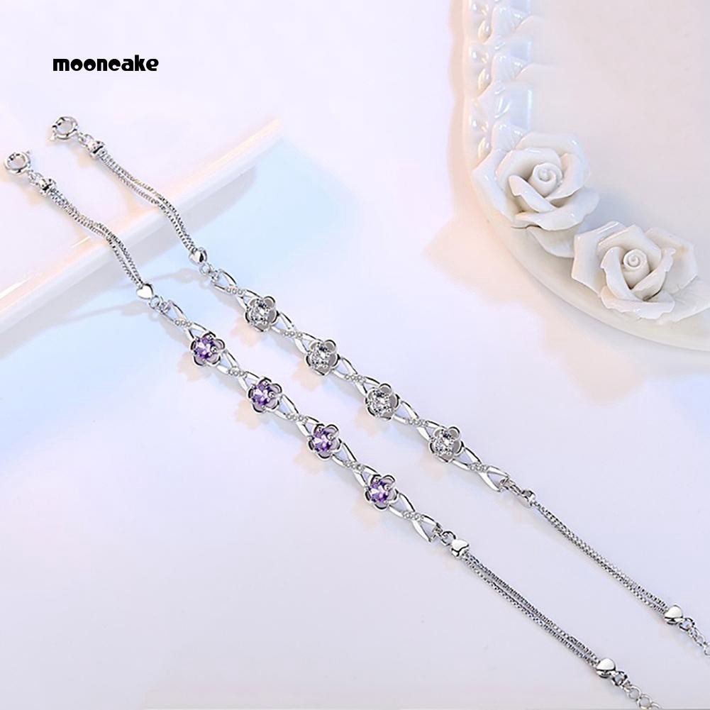 Lắc tay thiết kế hoa mận Vintage cho nữ