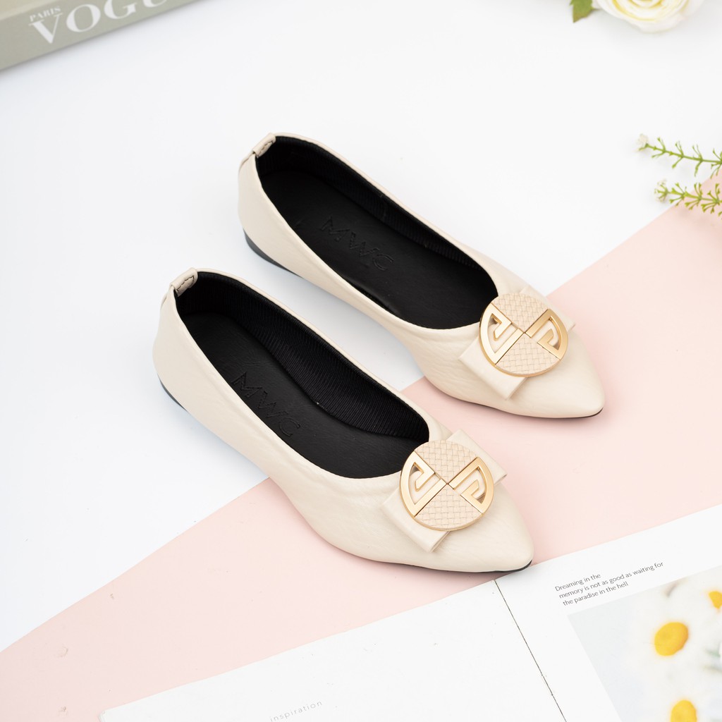 Giày búp bê nữ đính khóa MWC NUBB- 2222 | BigBuy360 - bigbuy360.vn