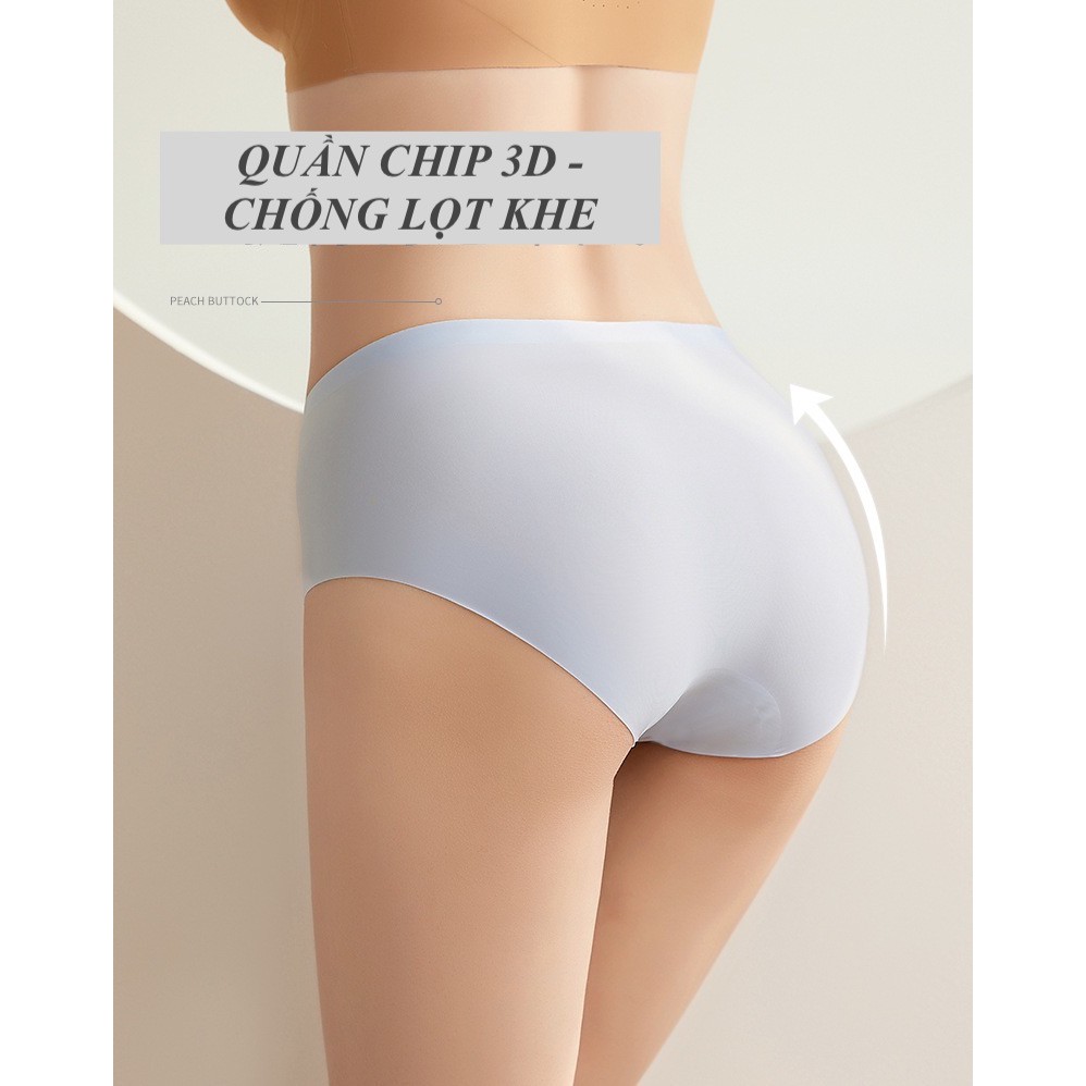 QUẦN LÓT LỤA SỮA 3D KHÔNG ĐƯỜNG MAY VANVENE CẠP CAO CHỐNG LỌT KHE KHÔNG HẰN VIỀN MỚI Q555 | BigBuy360 - bigbuy360.vn