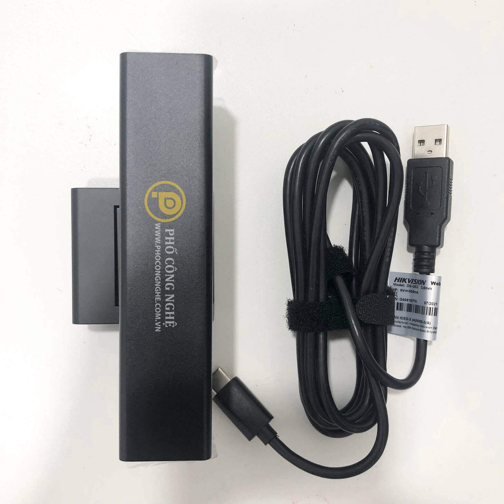 Webcam Hikvision DS-UC2 full HD1080P, tích hợp 2 Micro ghi âm | BigBuy360 - bigbuy360.vn