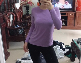 Áo cotton len tăm nữ