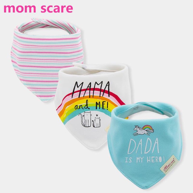 Set 3 yếm tam giác Momcare cho bé
