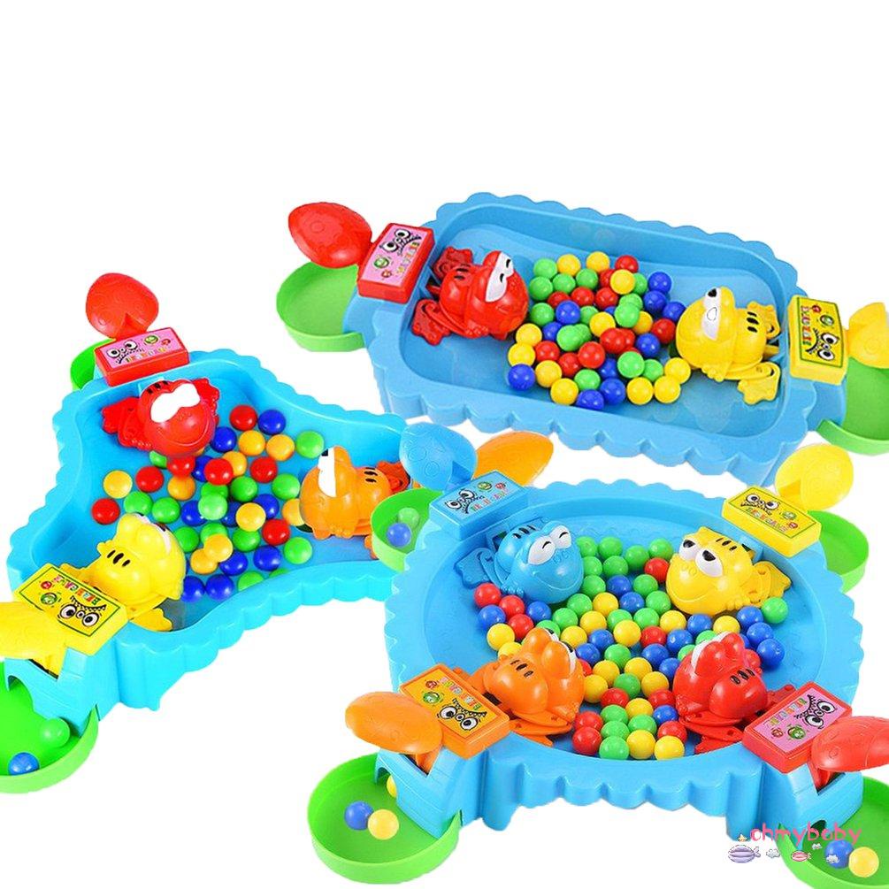 【OMB】24pcs Feeding Swallowing Beads Frogs Eating Beans Casual Brain Table Games Balls