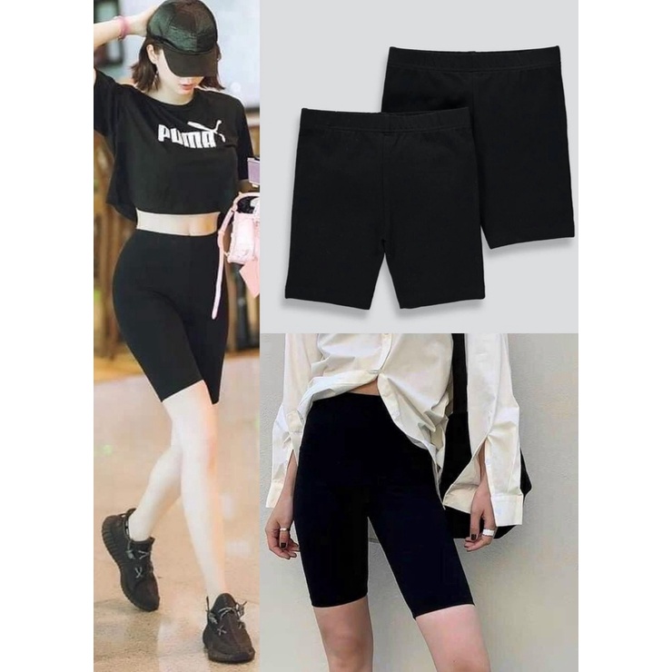 Quần Legging Đùi Nữ Chất Cotton Co Giãn Mềm Mại | Có Thể Thay Thế Quần Mặc Trong Váy