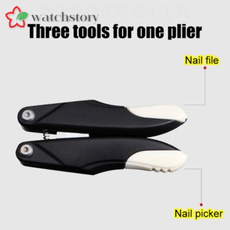 Kềm bấm móng đa năng ,kìm  bấm móng  3in1 gấp gọn tiện lợi chất liệu thép không rỉ sét sắc bền đẹp