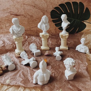 [GÓI QUÀ MIỄN PHÍ] Set 10 tượng thần thoại Hy Lạp mini David trang trí bàn học bàn làm việc VINTAGE Casimi Decor