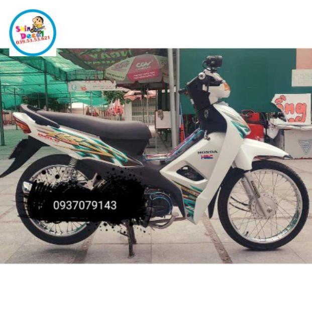 Tem rời xe wave 2017 dán xe trắng