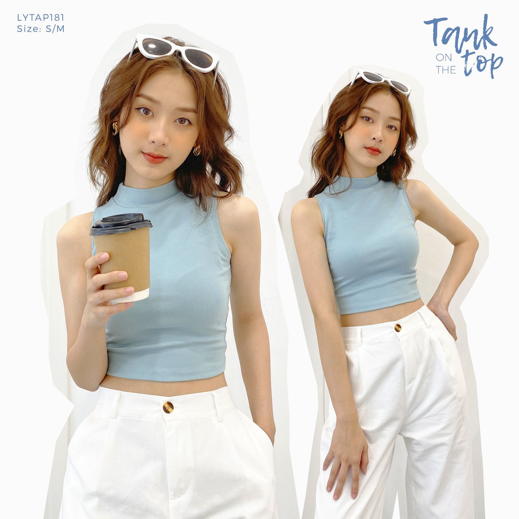 Áo ba lỗ nữ thiết kế by LYRA croptop ôm body trơn ulzzang chất cotton vải co giãn phong cách Hàn Quốc - LYTAP181 | BigBuy360 - bigbuy360.vn