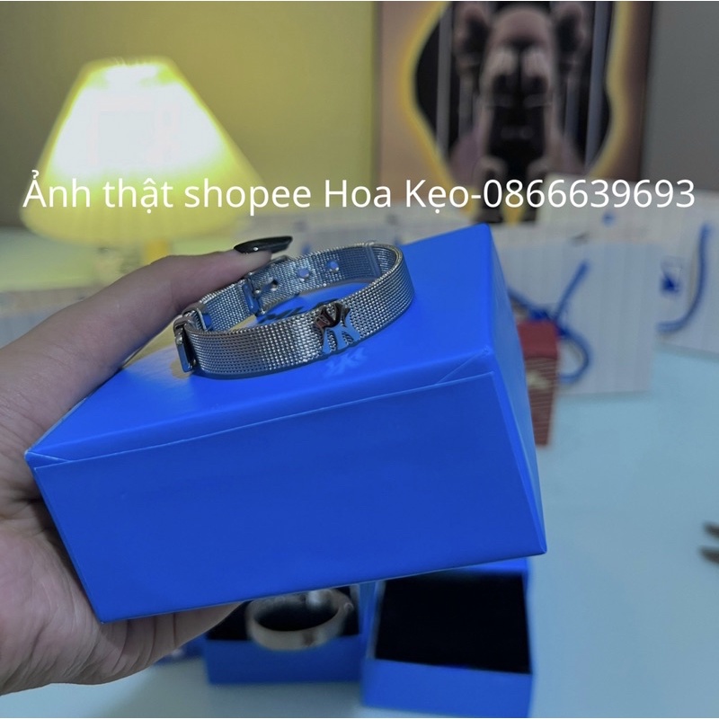 Vòng Tay Đôi, Vòng Tay MLB Logo NY Full Box Chất Liệu Titan Không Rỉ