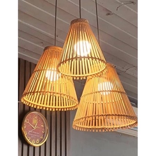 Đèn tre xoè trang trí nhà cửa quán cafe khách sạn nhà hàng