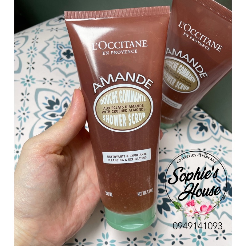 [Mã 252FMCGSALE giảm 8% đơn 500K] Gel tắm tẩy da chết Loccitane / L’Occitane Almond Shower Scrub