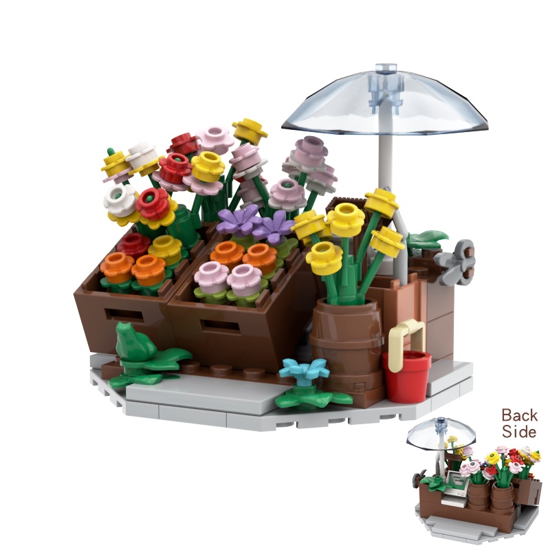 Cửa Hàng Hoa Đồ Chơi Lắp Ráp Mô Hình souvenir Tùy Chỉnh Tương Thích Với Thương Hiệu