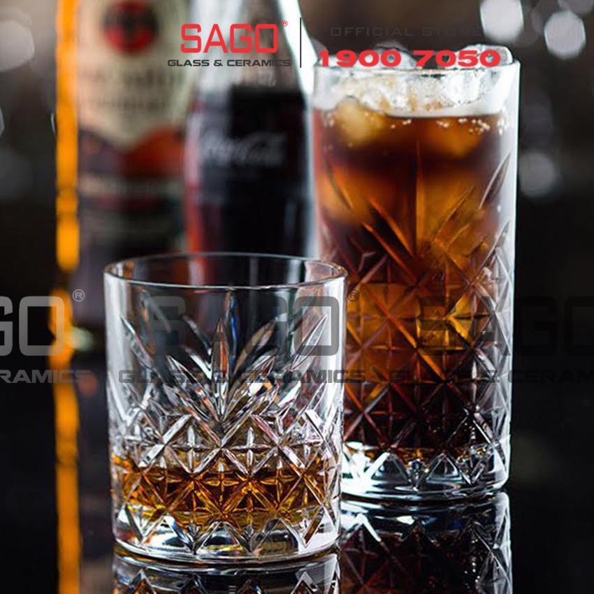 Ly Thủy Tinh Delisoga Timeless Glass | Tùy Chọn Dòng Và Họa Tiết