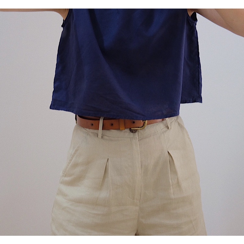 Áo Kiểu Dáng Ngắn - Linen - Kaylin Top - PHUTA