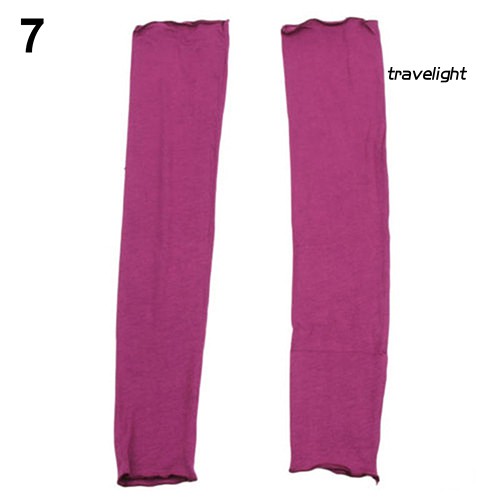 Găng Tay Cotton Dài Hở Ngón Giữ Ấm Chống Nắng