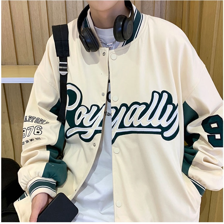 Áo Bomber Unisex Dáng Rộng Royalty Chất Kaki 2 Lớp Dày Dặn Cao Cấp,Áo Khoác Bóng Chày Nam Nữ Phong Cách Hàn Quốc