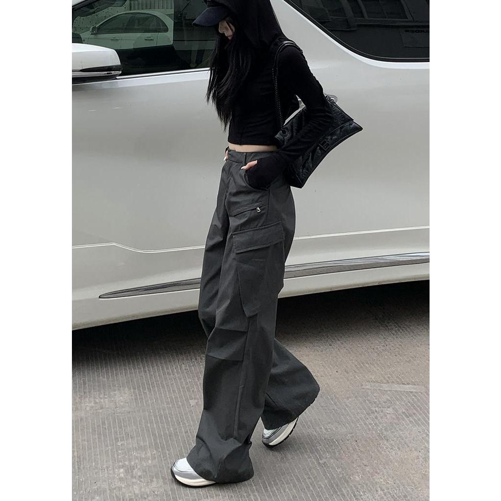 Quần Ống Suông Lưng Cao Thời Trang Cá Tính 63066