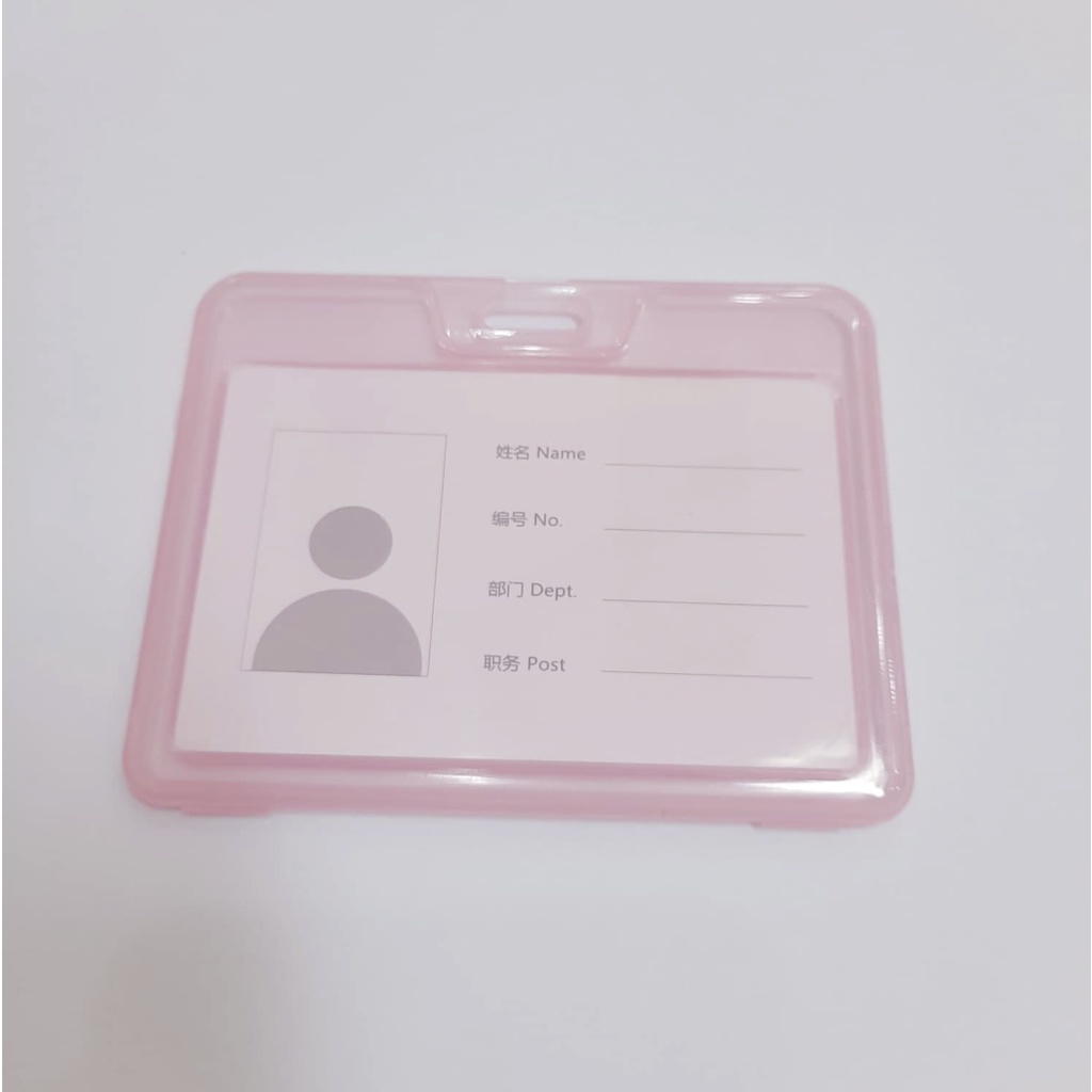 Bao đựng thẻ nhân viên cao cấp nhựa cứng bảng tên ngang cho học sinh thầy cô văn phòng công sở