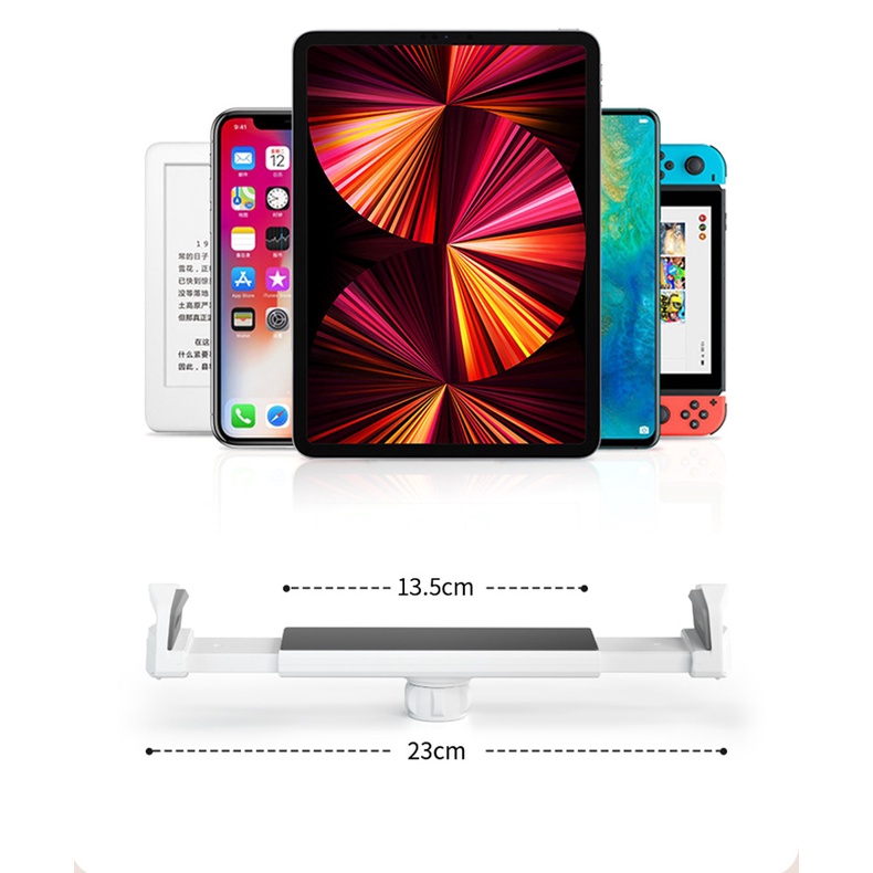 P47, L07 Giá đỡ điện thoại ipad, Kệ kẹp ipad máy tính bảng, galaxytab cao cấp kẹp giữ chắc chắn, xoay 360 độ.