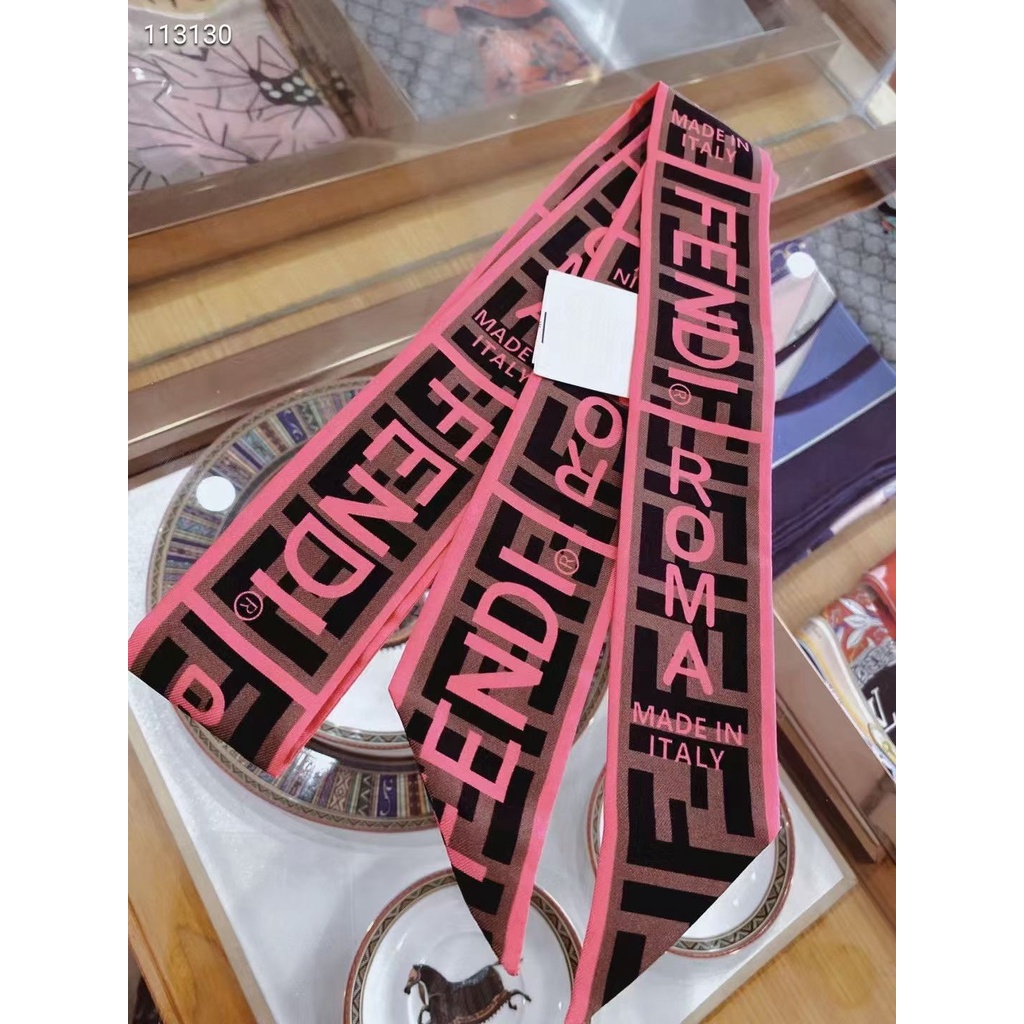 Khăn Quàng Cổ / Khăn Quàng Cổ / Túi Xách Bằng Lụa In Chữ FF Thời Trang 2022 Cho Nữ