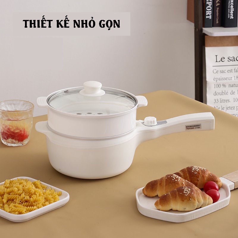 [ BH 12 Tháng] Nồi Điện Đa Năng Hầm Cháo, Nấu Mỳ , Nồi Lẩu Mini Đa Năng BEAR DRG-C12K1 , Tự Ngắt Khi Đủ Nhiệt