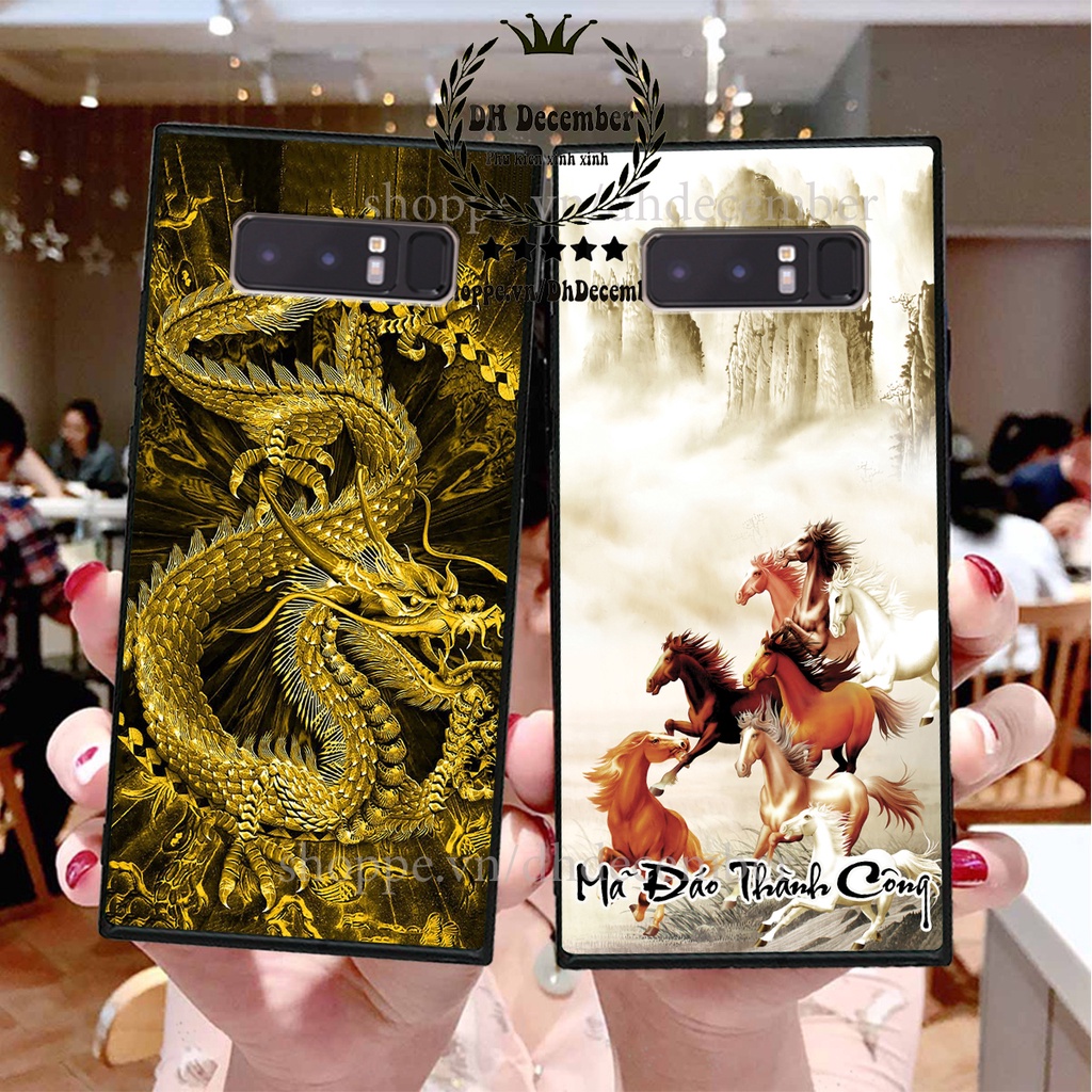 Ốp lưng Samsung Galaxy NOTE 8 in hình thư pháp tâm an vạn sự an ,mã đáo thành công SIÊU CHẤT
