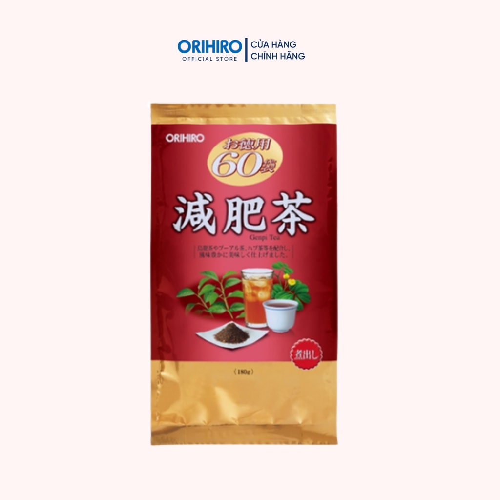 Trà Genpi Orihiro Hỗ Trợ Giảm Mỡ Thừa Quy Cách 60 Gói/Túi