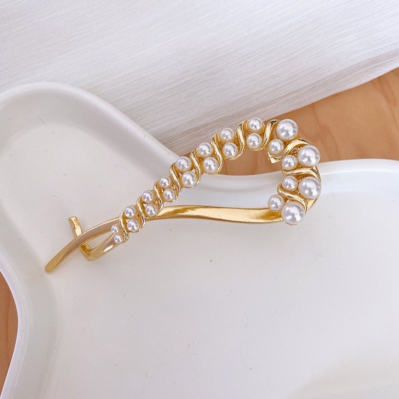 Kẹp Tóc Đính Ngọc Trai Nhân Tạo Thời Trang Hàn Quốc