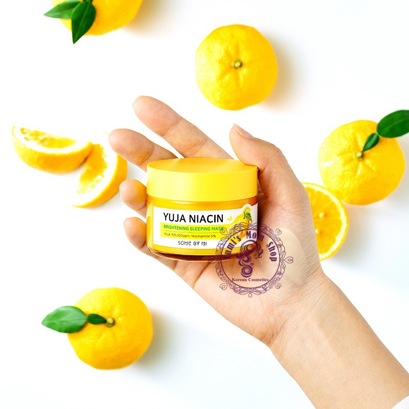 Mặt Nạ Ngủ Dưỡng Trắng Chiết Xuất Từ Trái Thanh Yên Some By Mi Yuja Niacin 30 Days Miracle Brightening Sleeping Mask 60g