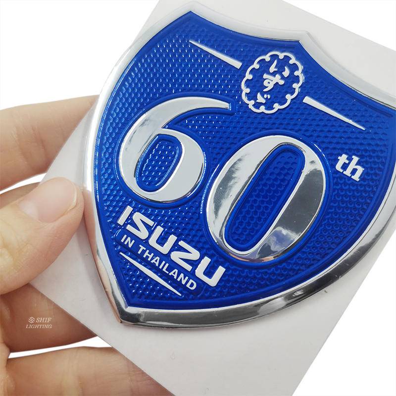 1 Miếng Dán Logo ABS 60TH ISUZU Trang Trí Xe Hơi