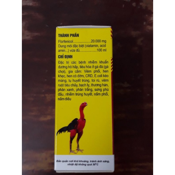 2 lọ Flocin 200 F.c - đặc trị bệnh trên gà đá