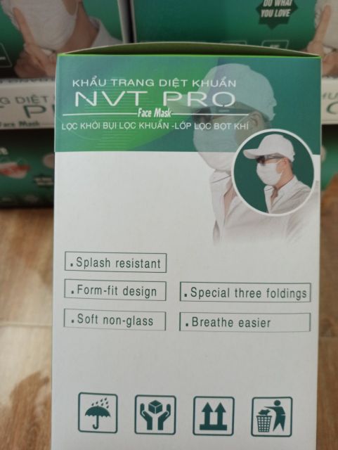 [Hình Thật] Combo 5 khẩu trang vải y tế tái sử dụng 7 lần