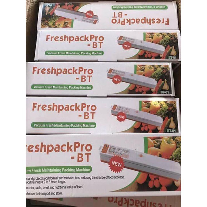 Máy Hút Chân Không Hàn Miện Túi FreshPackpro - Loại Tốt, Tặng 10 Túi, Hàn Miệng Túi, Hút Chân Không - Bảo Hành 1 Năm