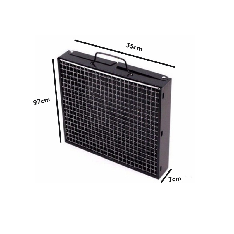 Bếp Nuớng Than Hoa Vuông Ngoài Trời Không Khói Có Thể Gấp Gọn VAPUNO