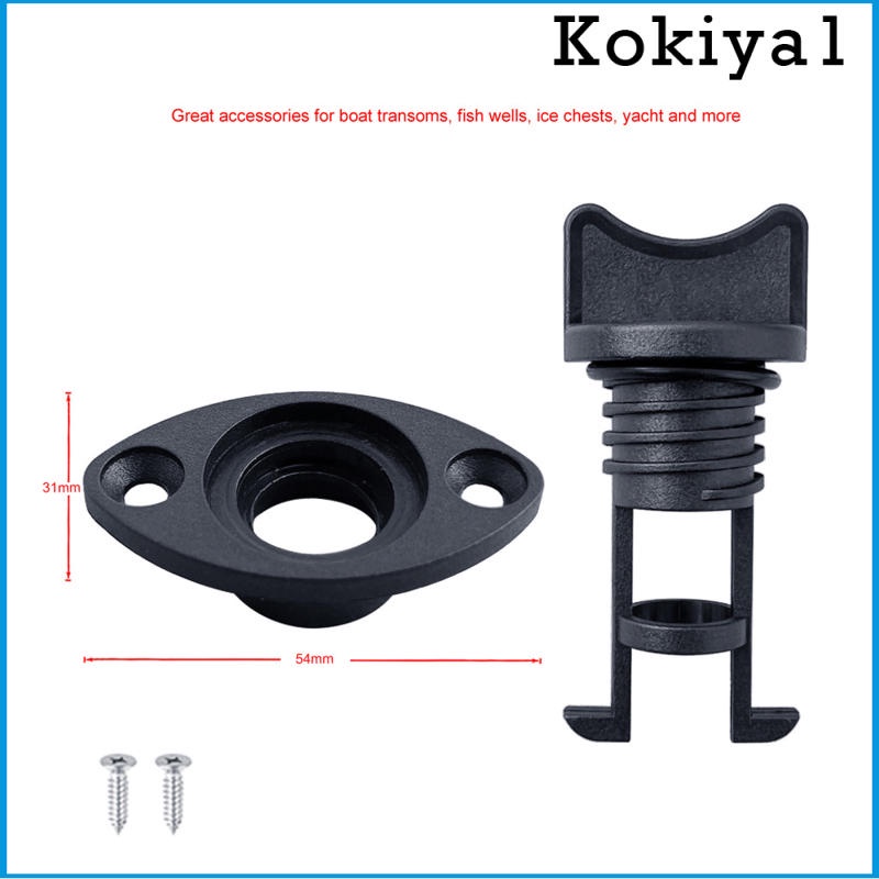 Nút chặn ống thoát nước 1'' 25mm màu đen cho thuyền Yacht Garboard
 | BigBuy360 - bigbuy360.vn