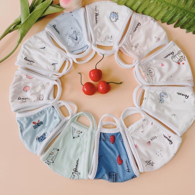 [AVALER] Set 2 khẩu trang vải avaler sợi tre