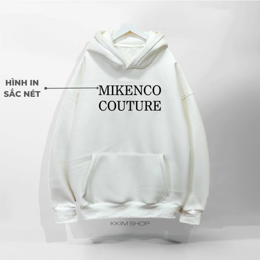 Áo Nỉ HOODIE MIKENCO COUTURE XANH LÁ, Áo hoodie unisex nam nữ form rộng oversize chất liệu Nỉ bông cao cấp KKIM SHOP