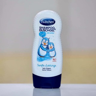 Sữa tắm kết hợp dầu gội 2 in 1 Bubchen chim cánh cụt 230ml