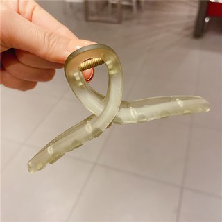 Kẹp tóc càng cua dài màu thạch đẹp KT31