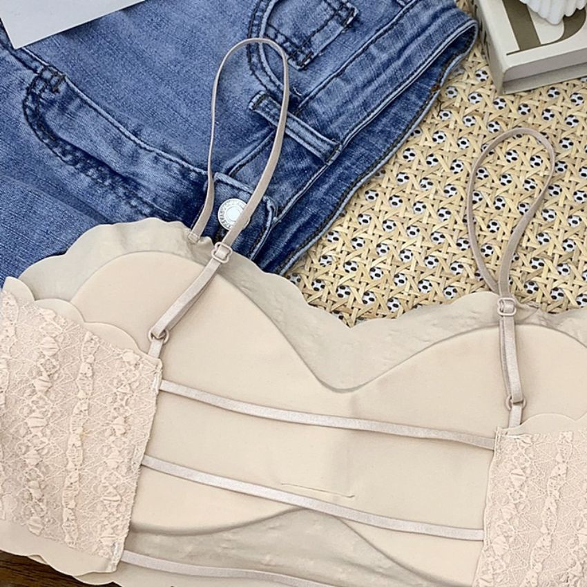 Áo bra nữ, Bra kiểu Bralette ren 2 dây sexy, áo lót su mềm mại không gọng mặc mát đẹp và gợi cảm B8985