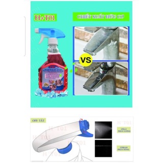 Bình xịt tẩy inox-ht01-500ml