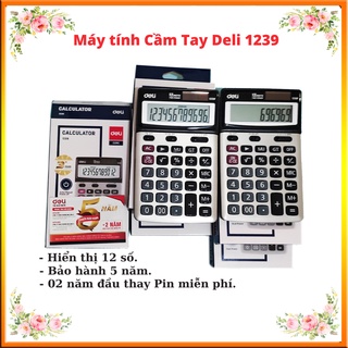 Máy tính bỏ túi – Máy tính tiền cầm tay 12 số Deli 1239 chính hãng, tiện dụng bảo hành dài hạn.