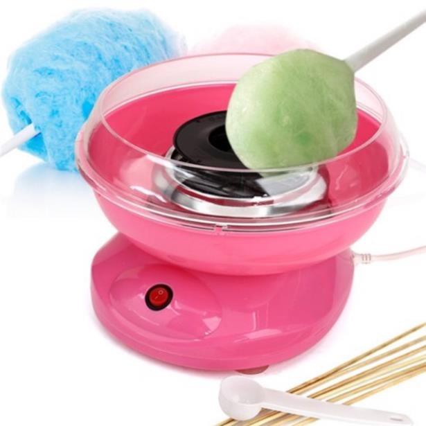 [ Miễn Phí Vận Chuyển ] Máy làm kẹo bông gòn mini Cotton candy maker + Tặng 1 muỗng + 10 que quấn kem