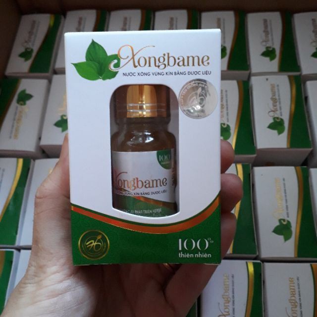 (TÁCH LẺ 1chai) Dung dịch xông vùng kín cho Mẹ sau sinh bằng dược liệu 100% thiên nhiên 10ML - XONGBAME (Việt Nam)