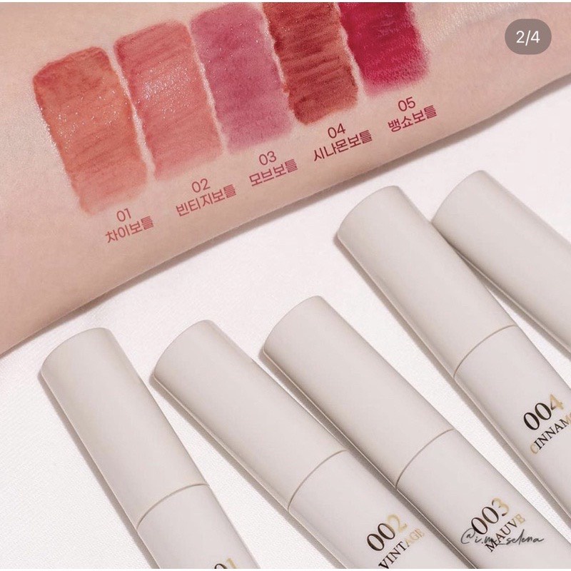 Son Tint Bóng Bbia Glow Lip Tint 3.2g full màu