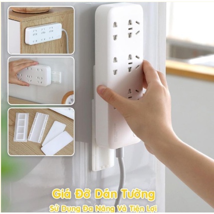 ⚡FREE SHIP⚡ Giá Đỡ Ổ Điện Dán Tường Treo Ổ Cắm Điện, Cục Phát Wifi Siêu Bền Treo Vật Dụng Trong Nhà Tiện Lợi Chắc Chắn